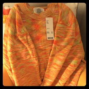 Oversized long sleeve crew.